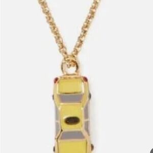 Kate Spade NWOT Ma Cherie Taxi Pendant Necklace Gold and Yellow